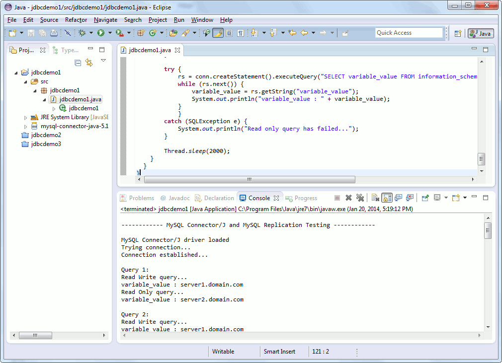 mysql connectorj library